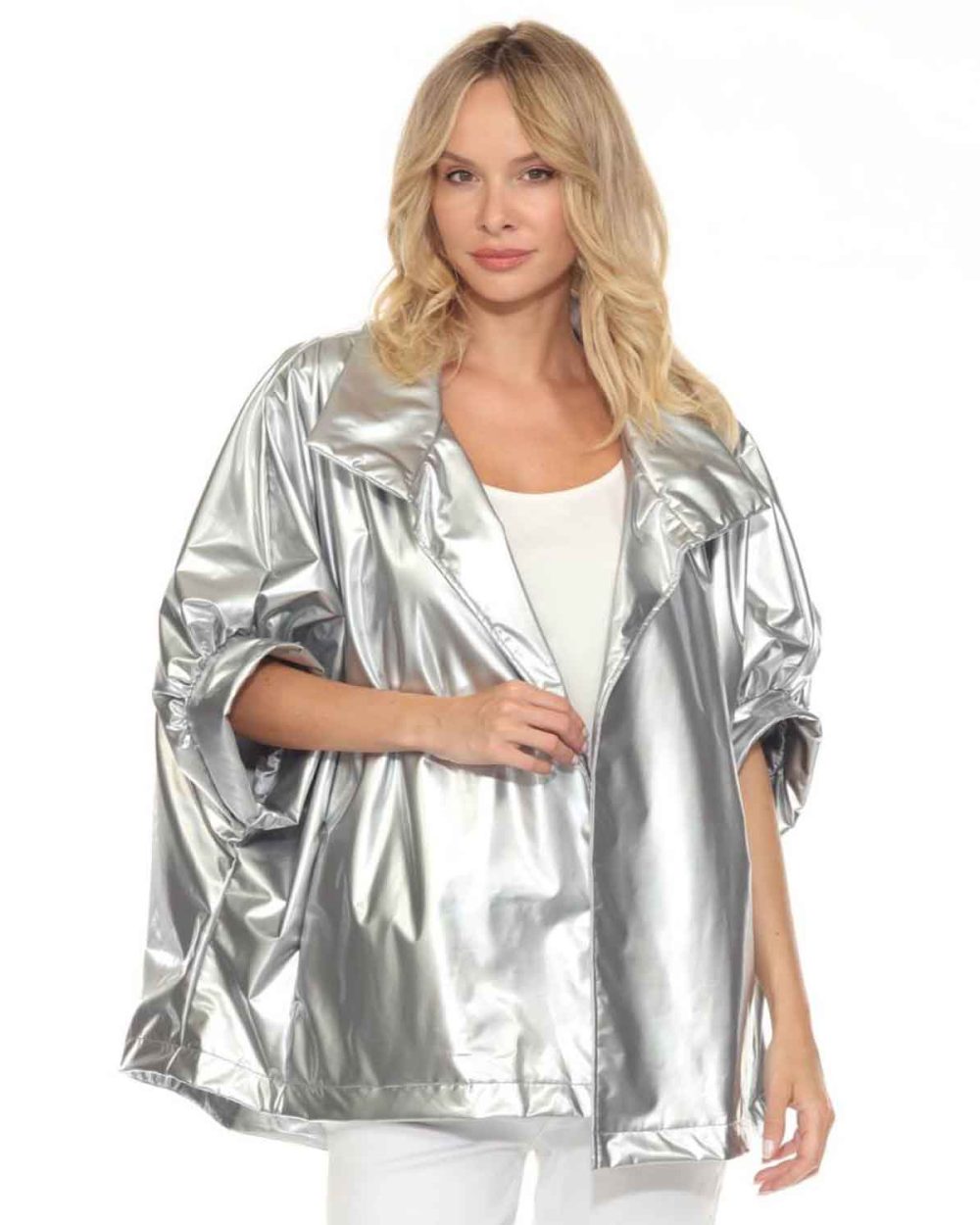 OOPERA J6228 COAT-SILVER