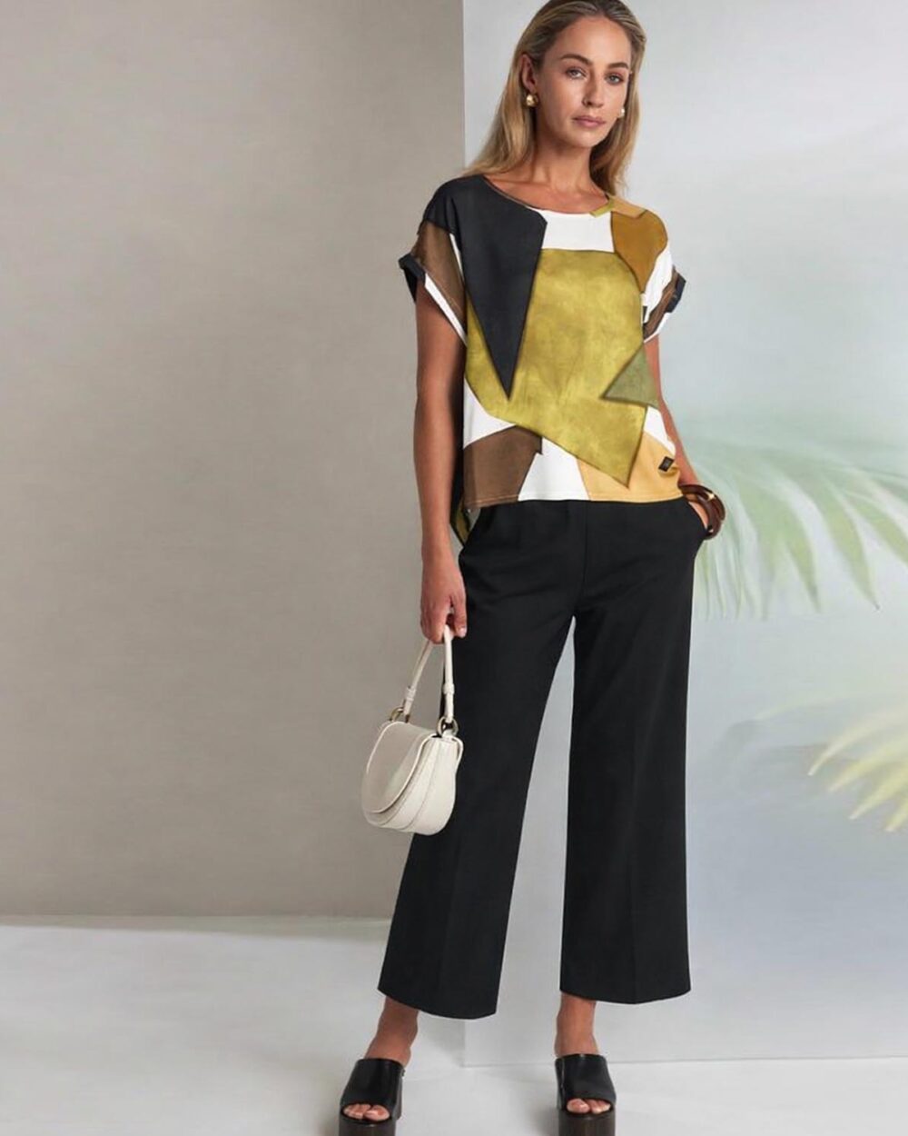 NAYA NAS26237 WIDE LEG TROUSERS-BLACK