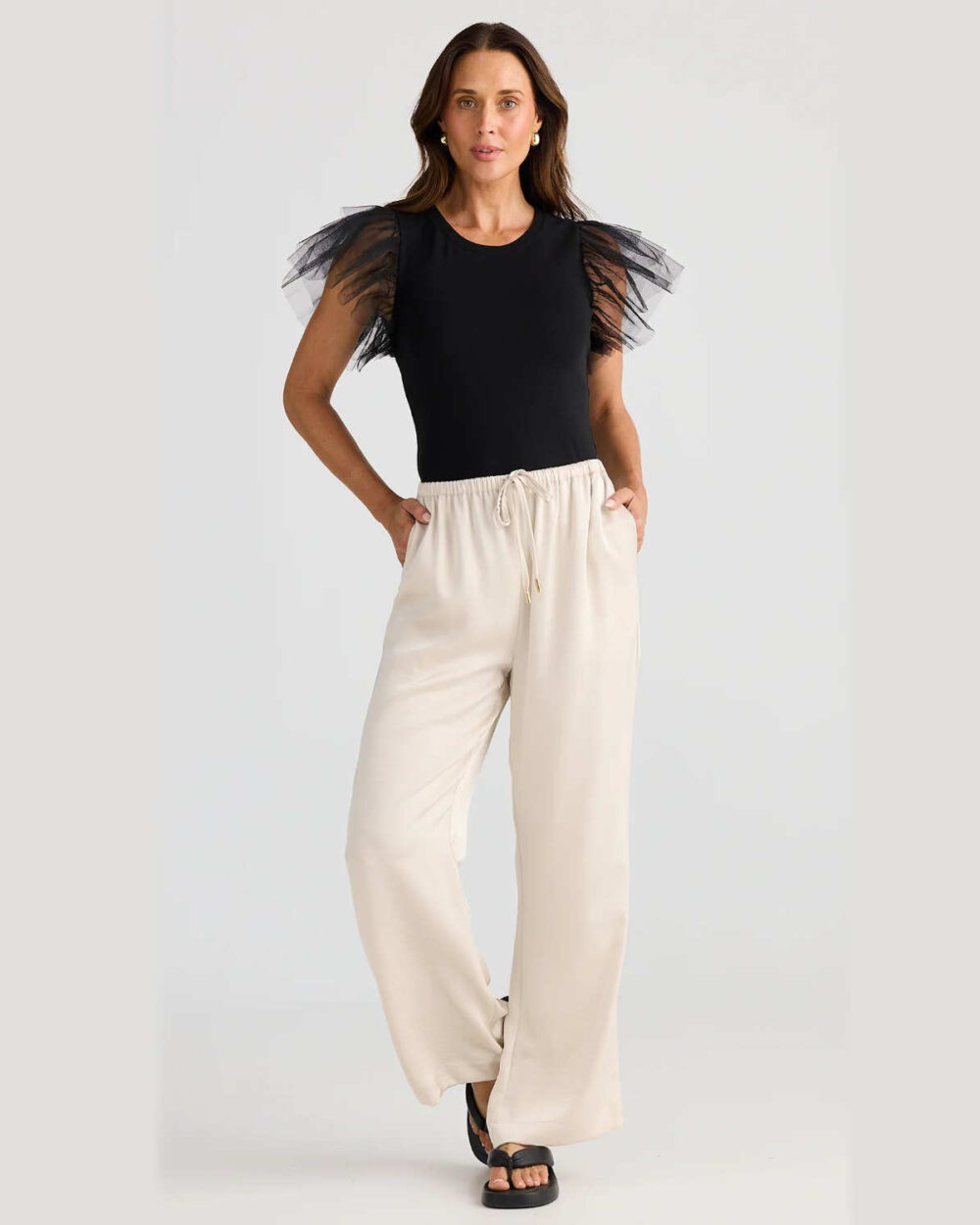 BRAVE&TRUE BT25390 TROUSERS-OYSTER