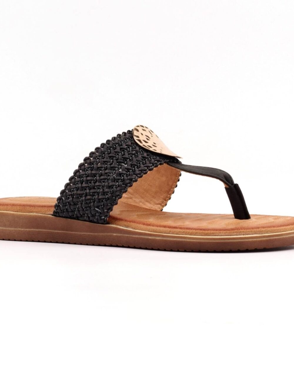 LUNAR JLH591 FIONA TOEPOST SANDAL-BLACK
