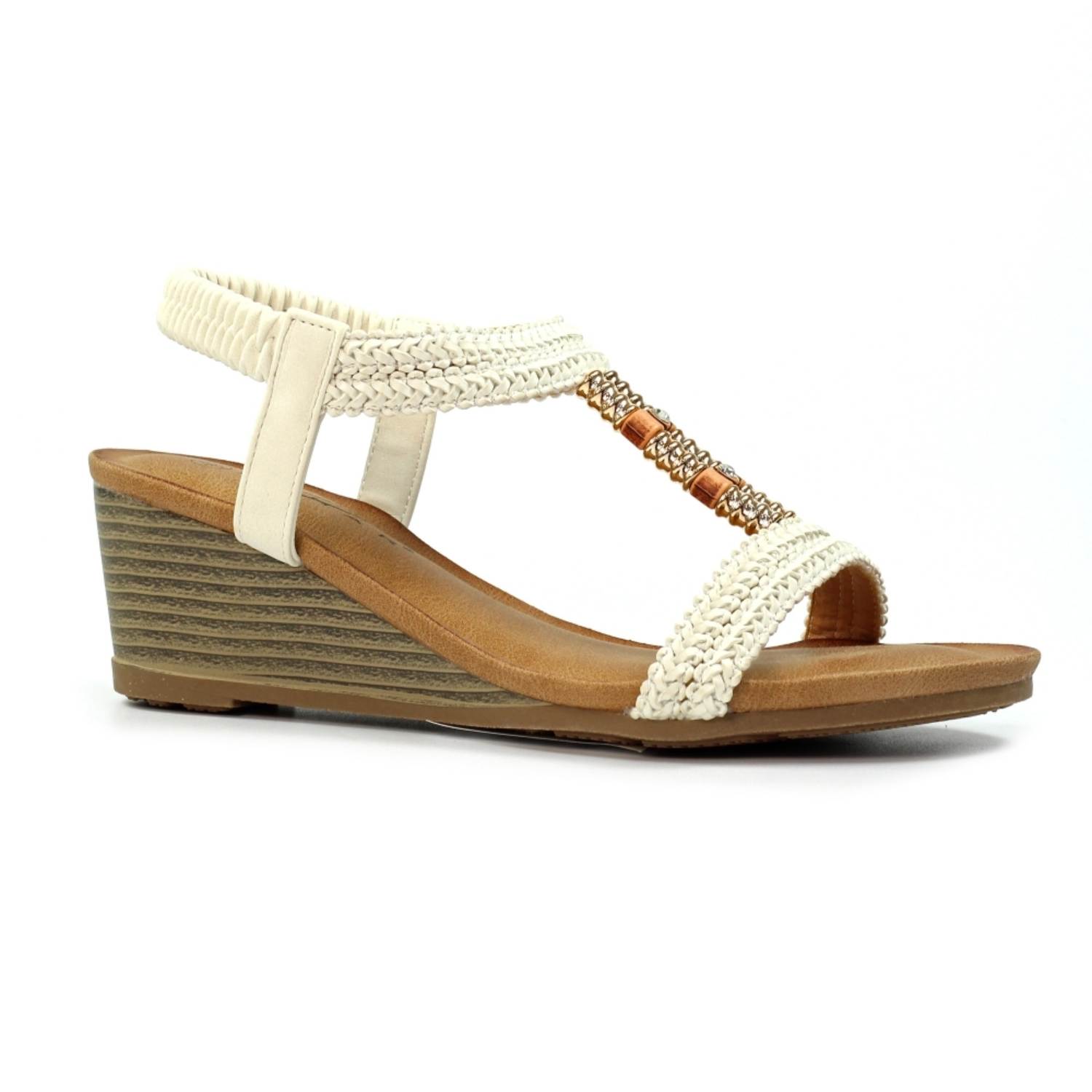 LUNAR JLH535 FLORENCE WEDGE-WHITE 1 LUNAR JLH535 FLORENCE WEDGE-WHITE