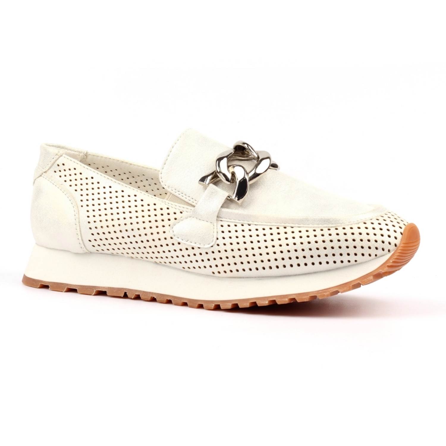 LUNAR DLC009 LULU METALLIC SHOE-SILVER 1 LUNAR DLC009 LULU METALLIC SHOE-SILVER