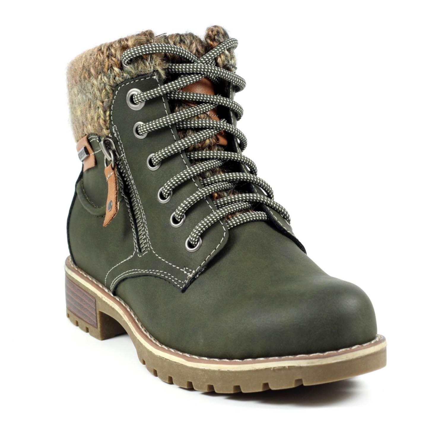 LUNAR GLB123 MILLIE BOOT-OLIVE 1 LUNAR GLB123 MILLIE BOOT-OLIVE