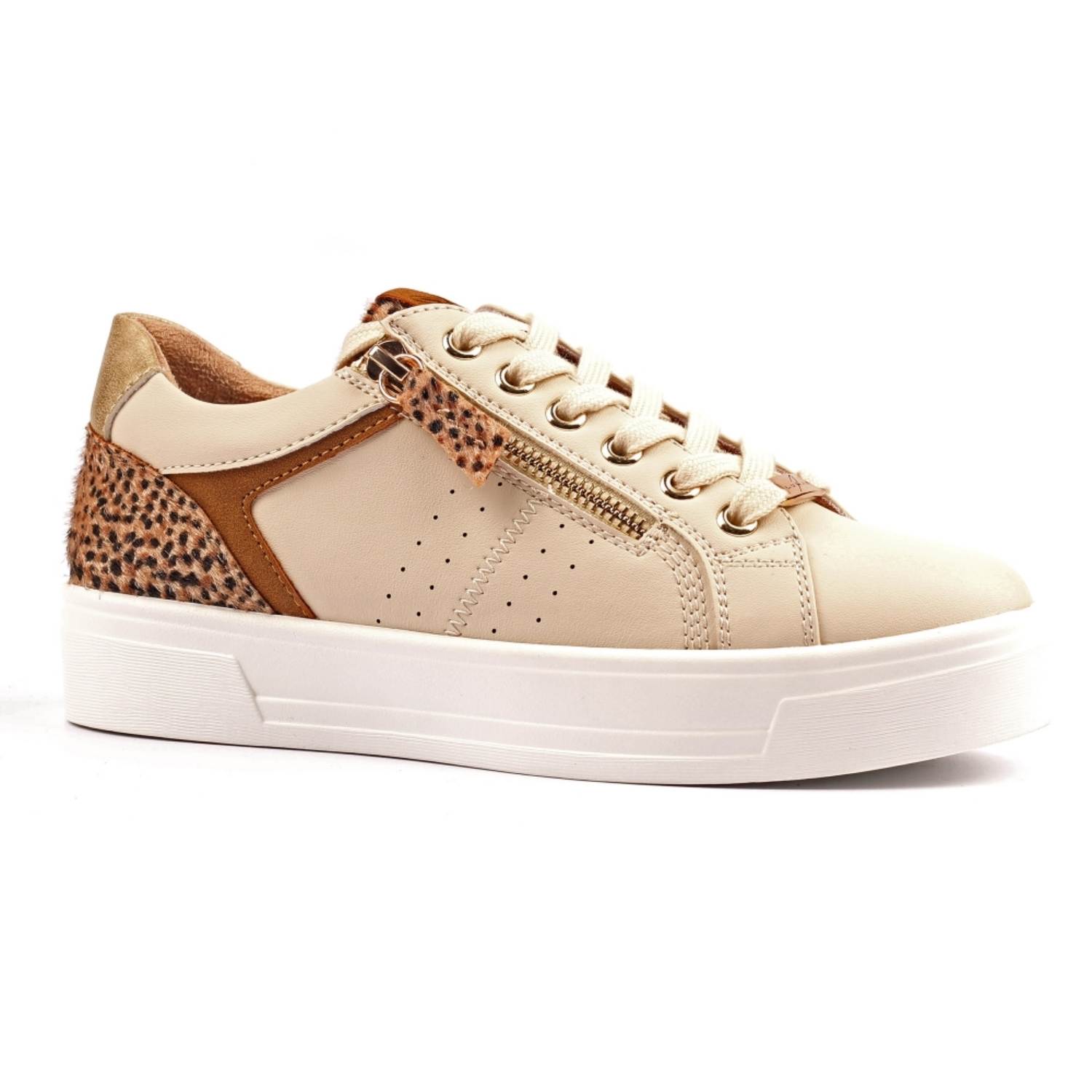 LUNAR DLB101 PRESLEY TRAINER-CREAM 1 LUNAR DLB101 PRESLEY TRAINER-CREAM