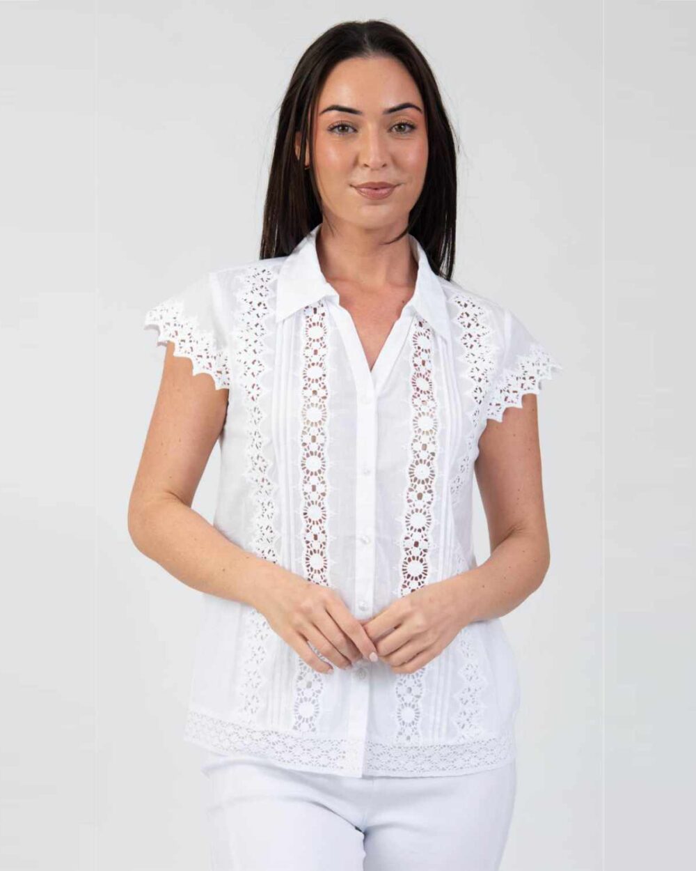 JESSICA GRAAF BLOUSE 31724-001-WHITE