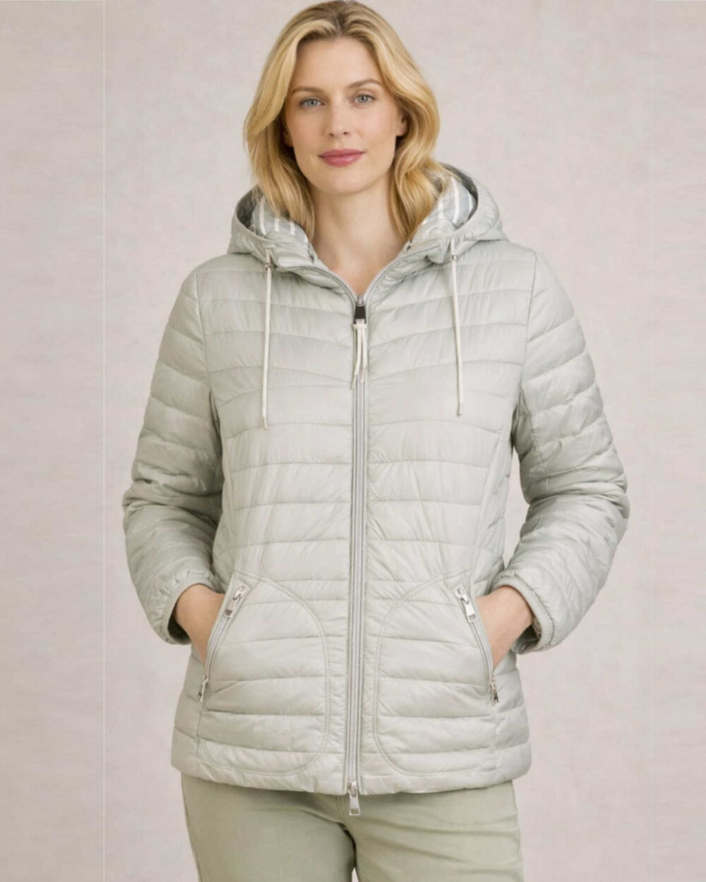 BARBARA LEBEK DOWN FREE JACKET 50490062-SAGE