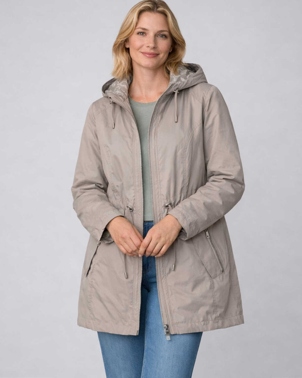 BARBARA LEBEK 50010062 REVERSIBLE JACKET-PANNA COTTA