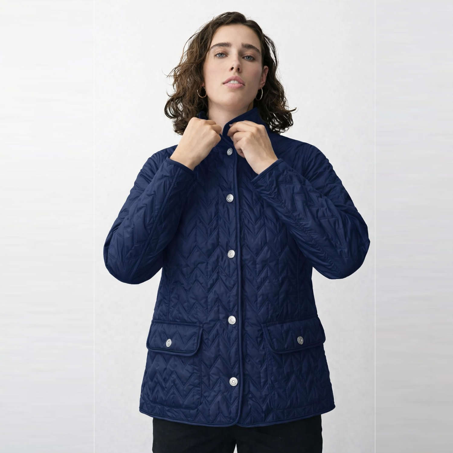 BARBARA LEBEK REVERSIBLE JACKET 50430062-NAVY 2 BARBARA LEBEK REVERSIBLE JACKET 50430062-NAVY - Image 2