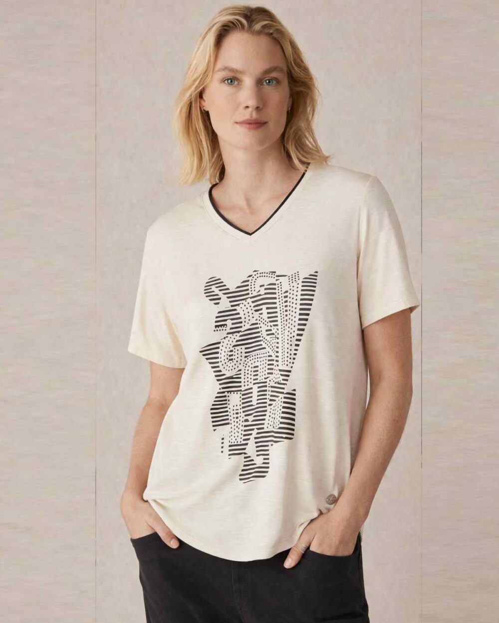 BARBARA LEBEK T SHIRT 56140062-IVORY
