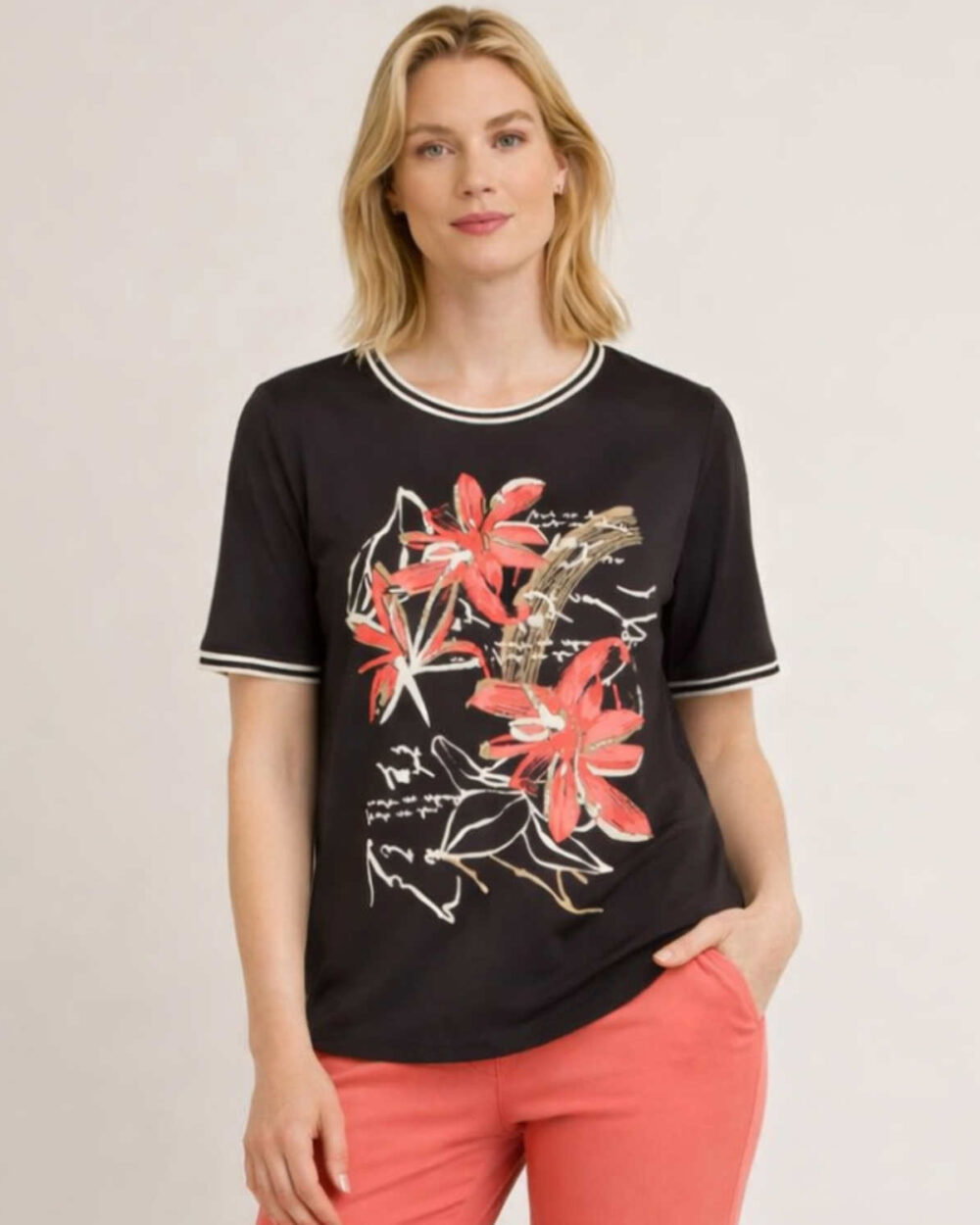 BARBARA LEBEK T SHIRT 61070062-BLACK