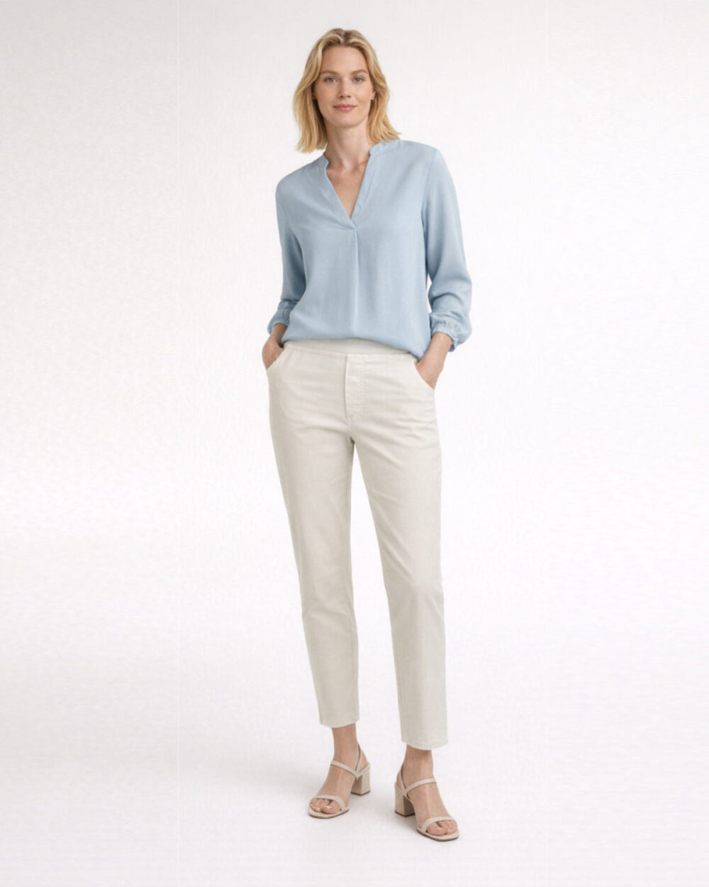 BARBARA LEBEK TROUSERS 61080062-IVORY
