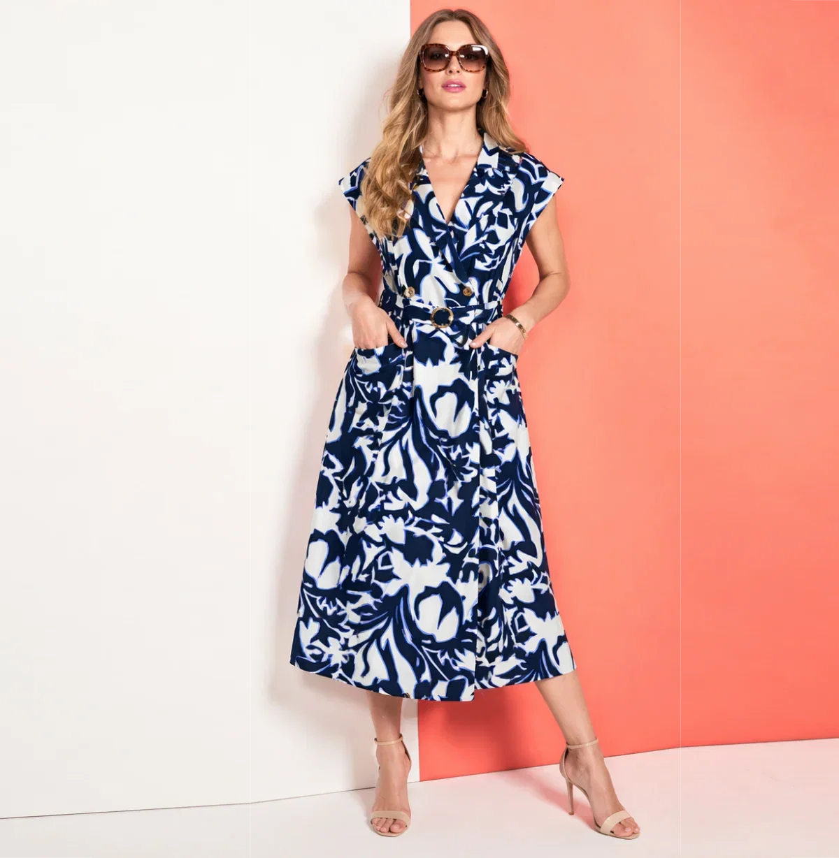TIA 78184-7173 DRESS-NAVY COMBO 1 TIA 78184-7173 DRESS-NAVY COMBO