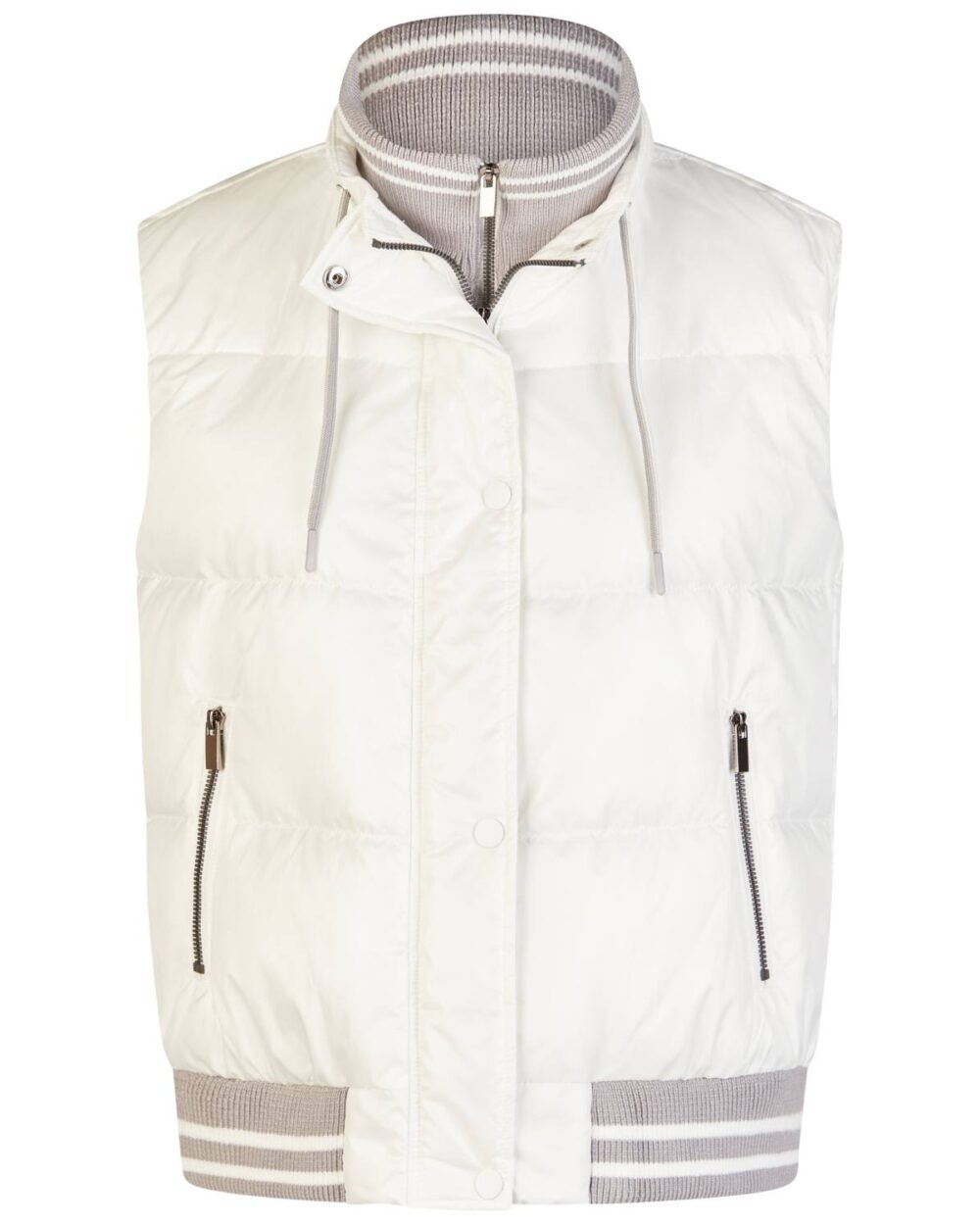BARBARA LEBEK QUILTED GILET 55000062-OFF WHITE