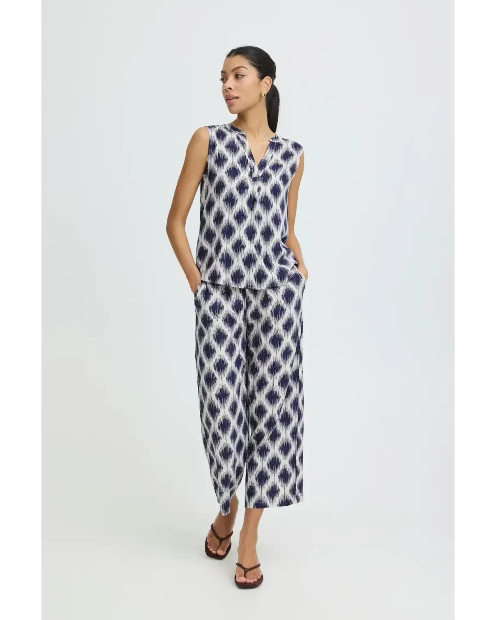 B YOUNG  20811296  BYMMJOELLA CROP PANTS 2-OGEE IKAT
