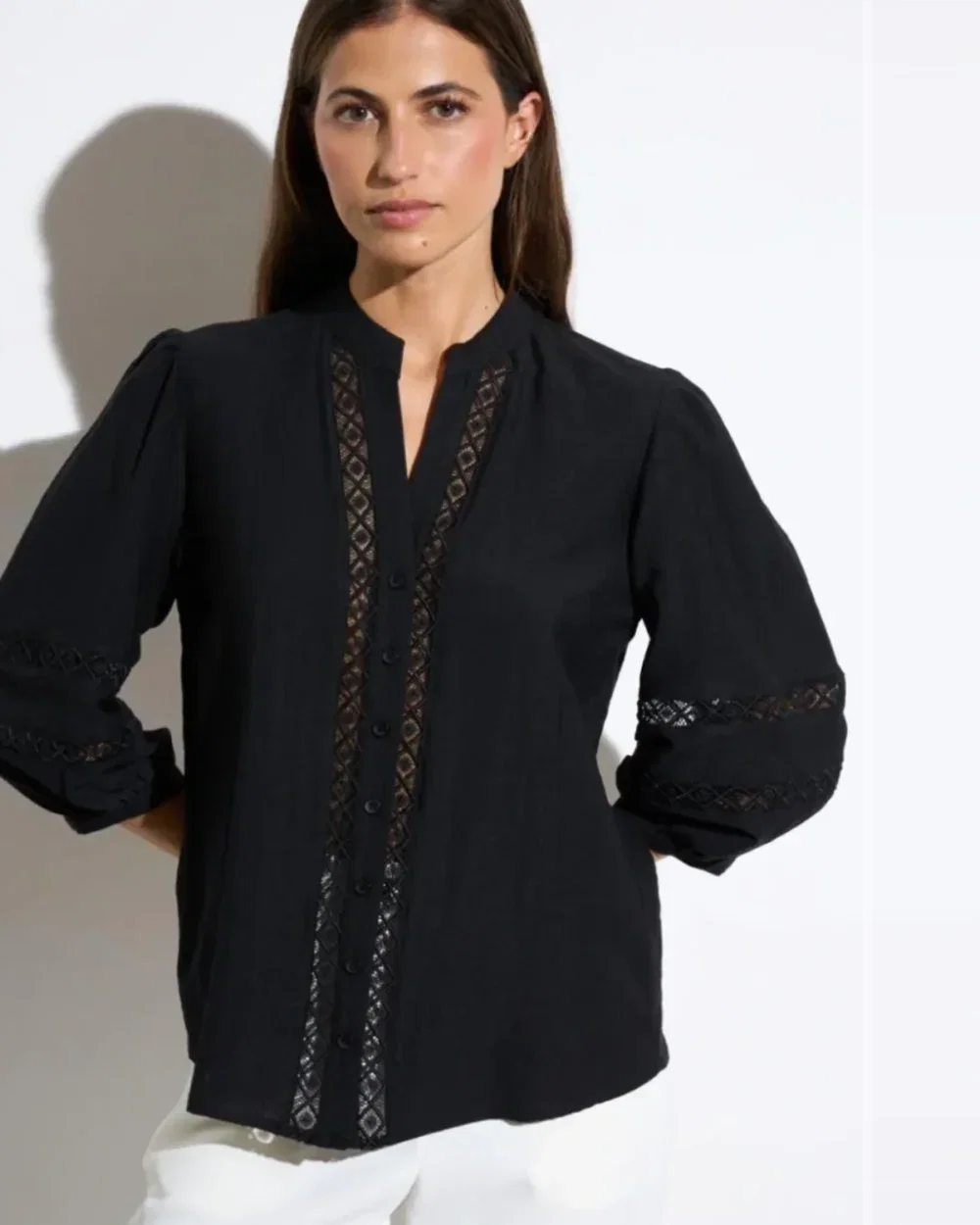 BARILOCHE COBALTO BLOUSE-BLACK