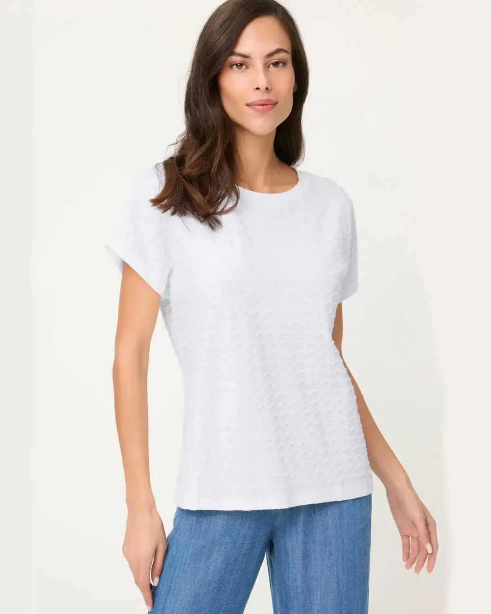 OLSEN T- SHIRT 11105372-WHITE