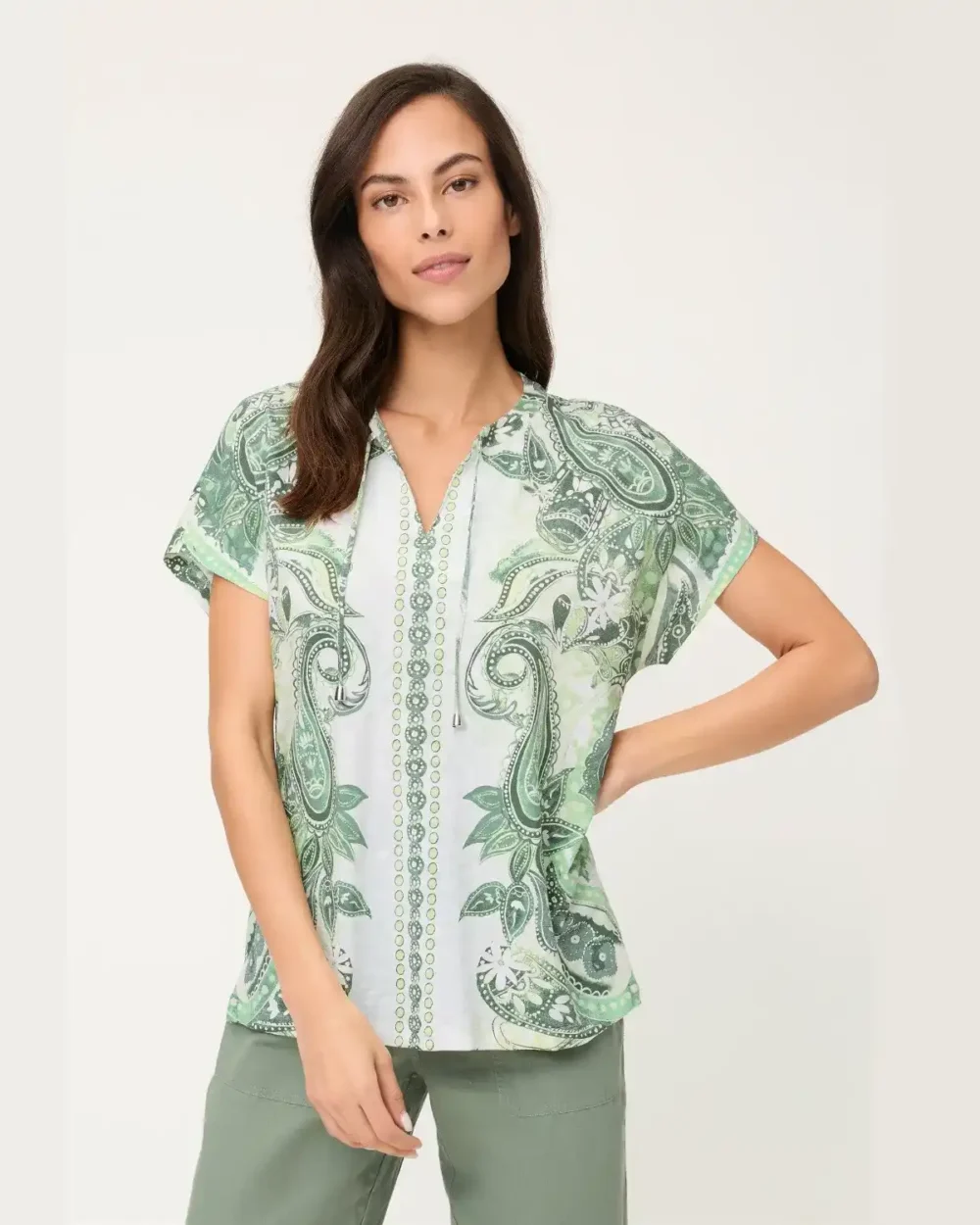 OLSEN T- SHIRT 11105377-KHAKI
