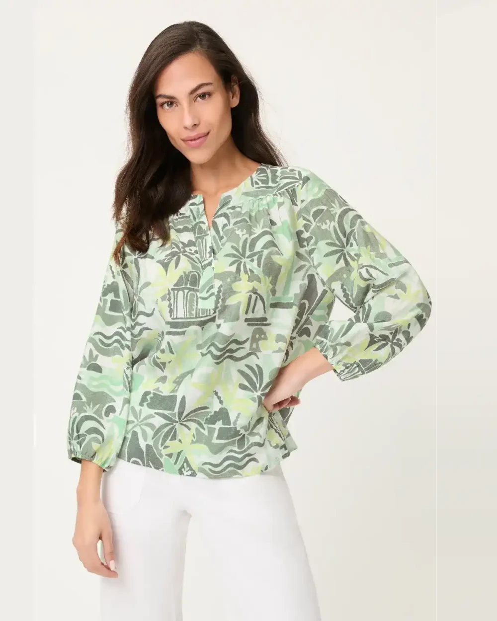 OLSEN BLOUSE 12002196-KHAKI