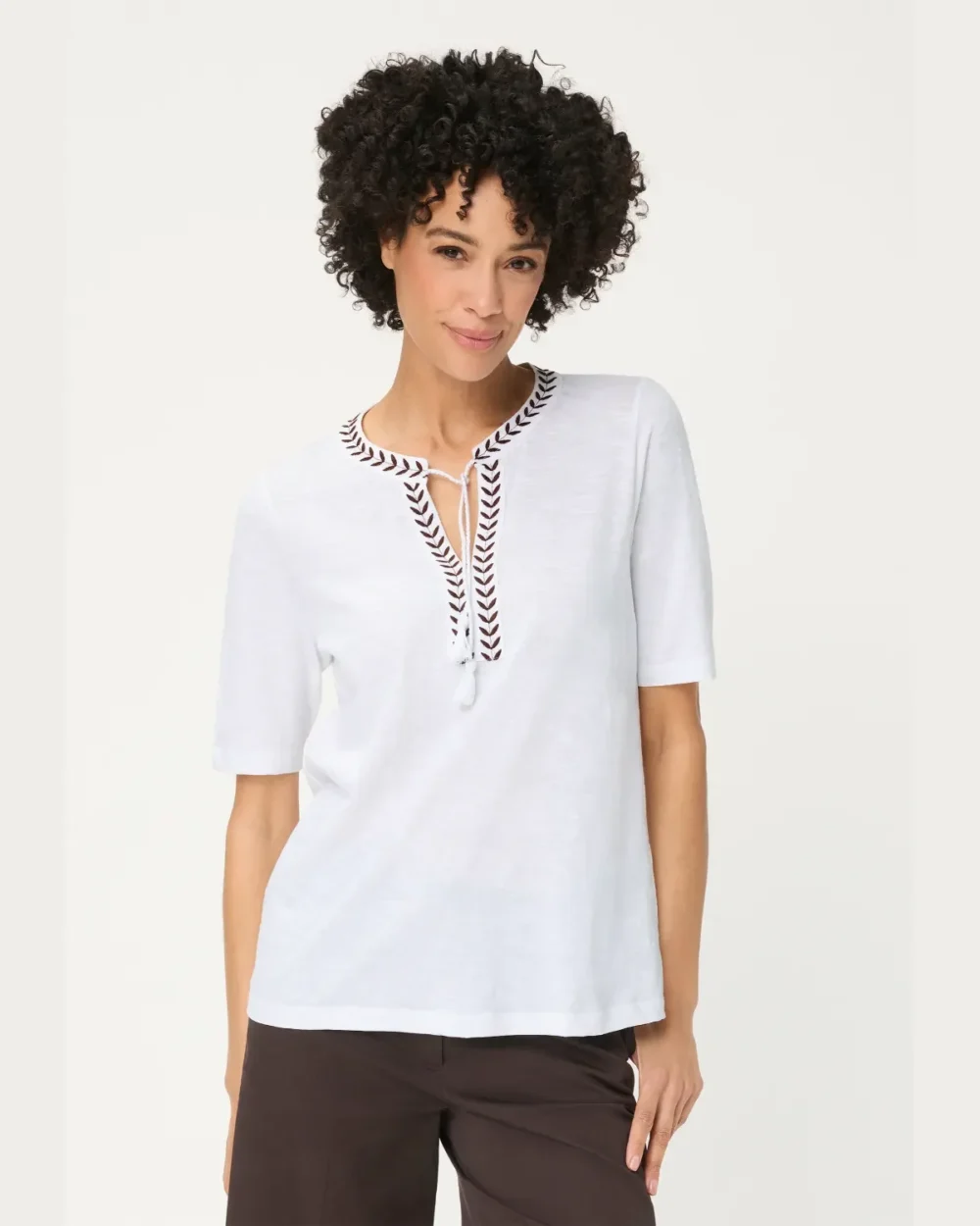 OLSEN T SHIRT 11105427-WHITE