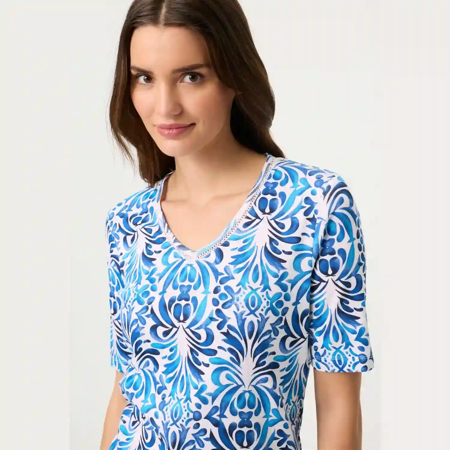 OLSEN T-SHIRT 11105363-BLUE