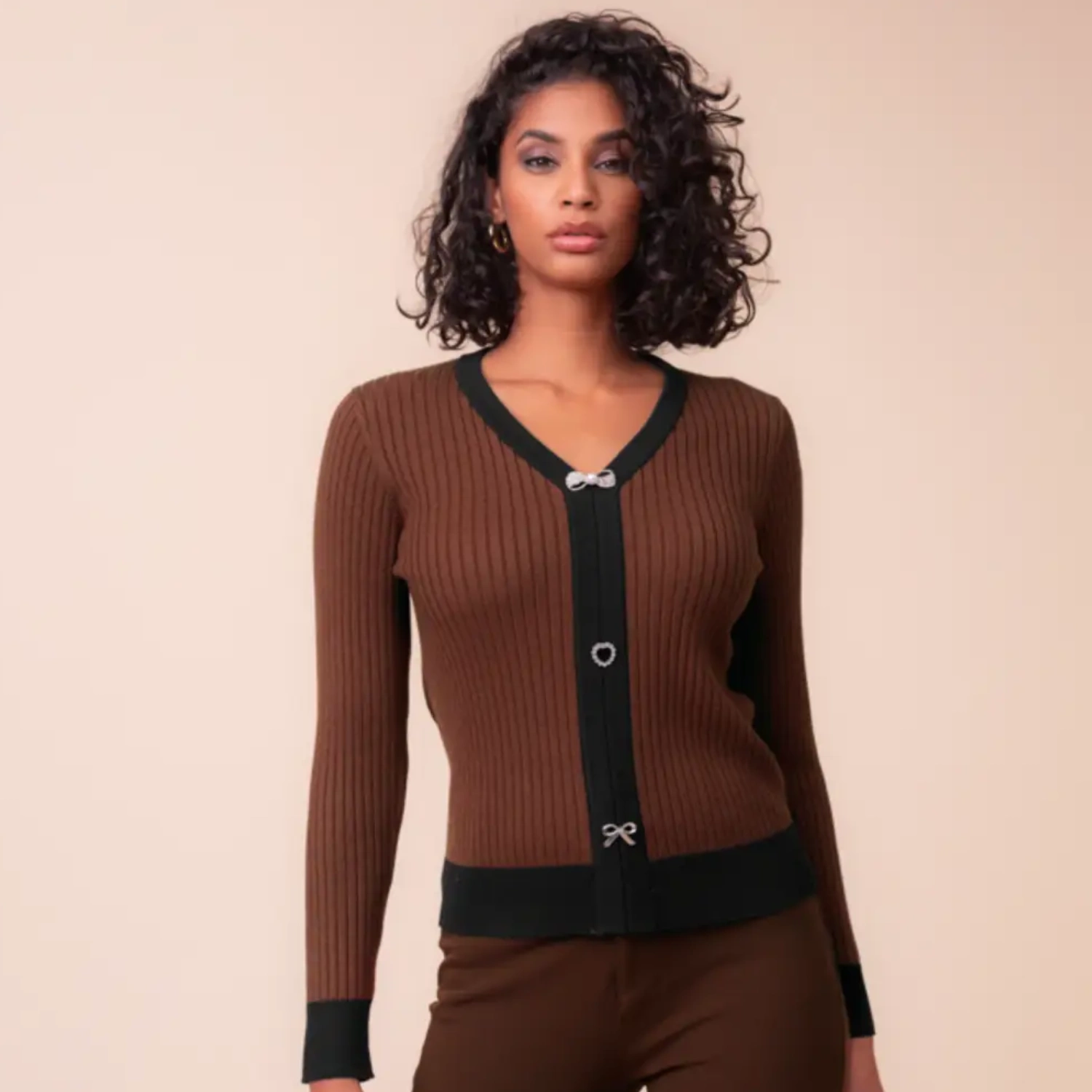 ALISON SHERI A48065 JUMPER-BROWN 1 ALISON SHERI A48065 JUMPER-BROWN