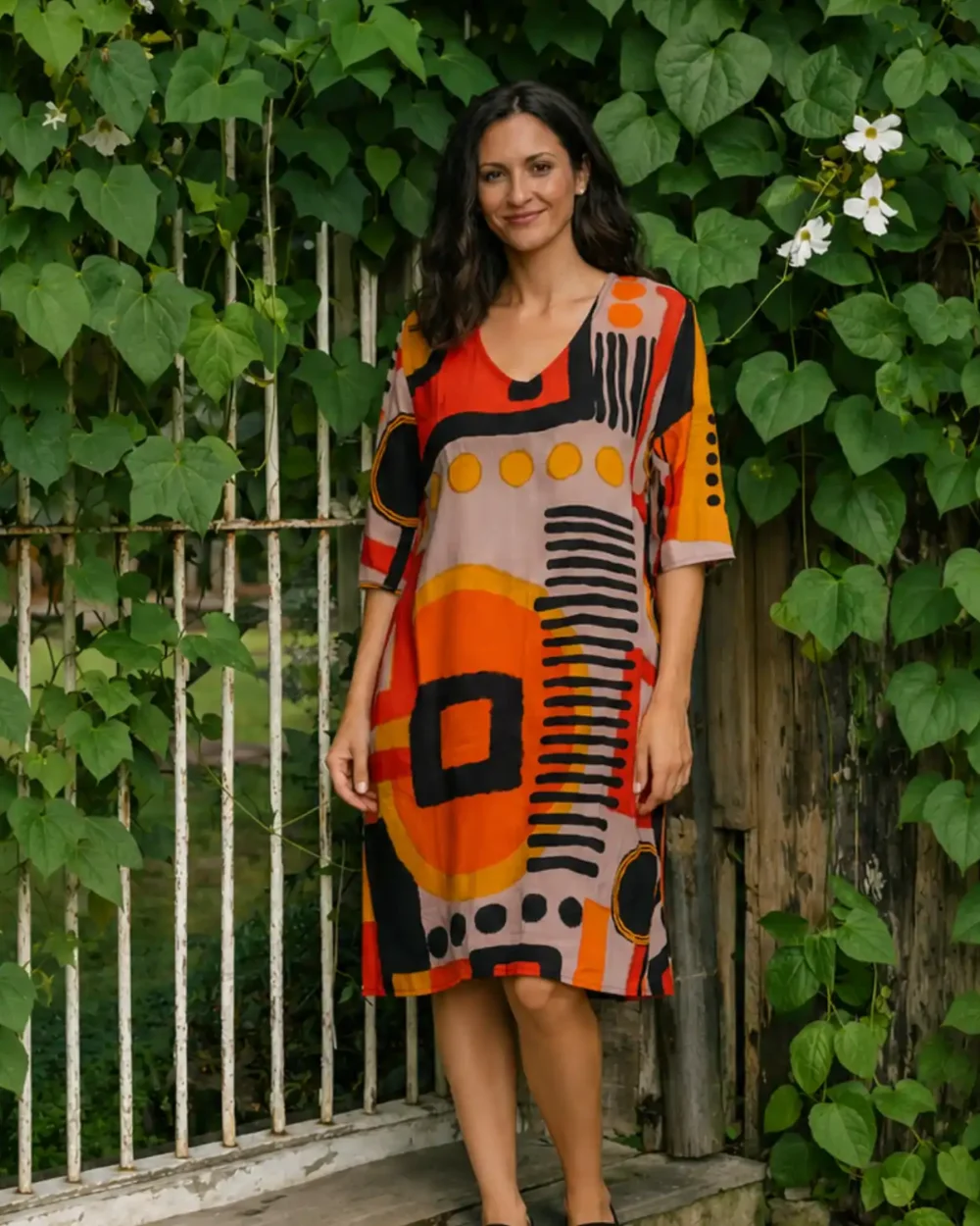 Obsessions Fashion 9 TARA VAO 8065L MALIKA DRESS-MULTI