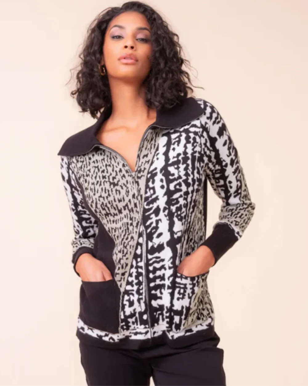 ALISON SHERI A48118 CARDIGAN/JACKET-ANIMAL